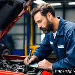 자동차정비사로 일하며 겪는 일상 이야기 - **Prompt: The Master Diagnostician at Work**
    A highly skilled and focused car mechanic, a male i...